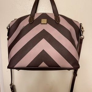 Dooney & Bourke Chevron Brown Handbag